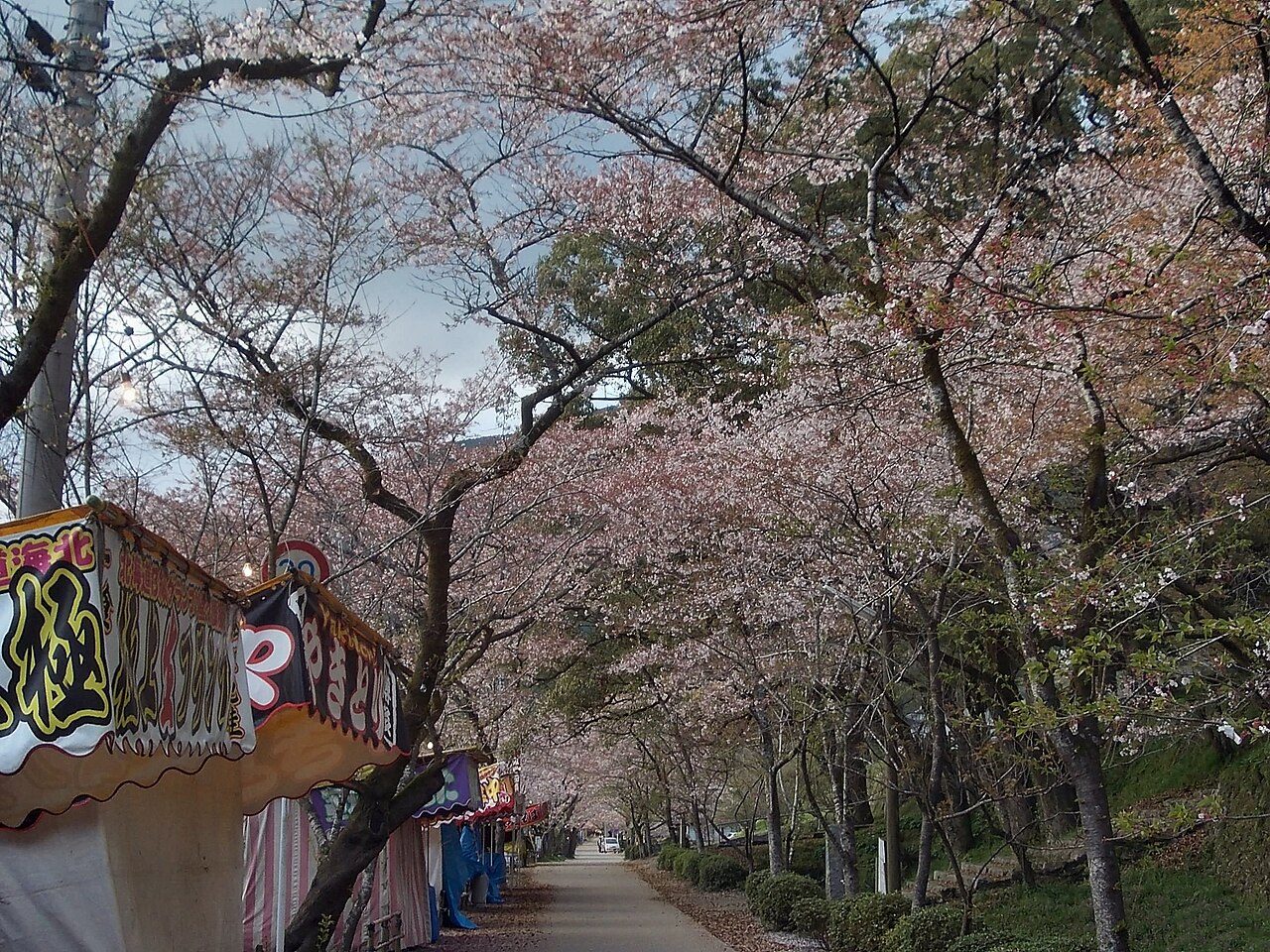 秋月城下町の風景