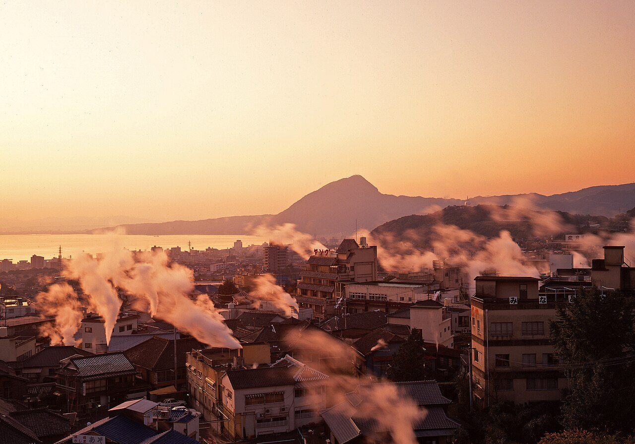 別府温泉の風景