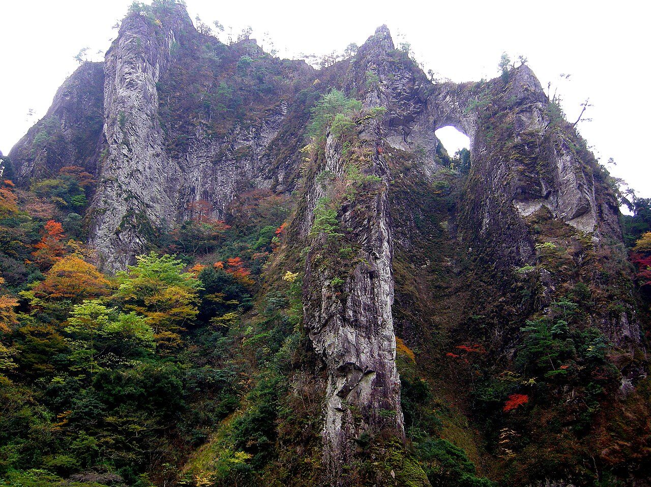 日向神峡の風景