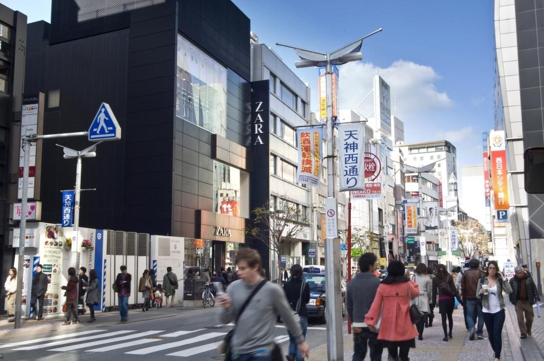 天神エリアの風景